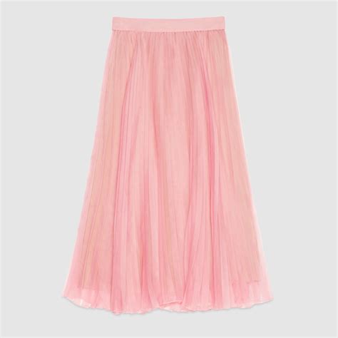 gucci pink pleated skirt|Gucci leopard skirt.